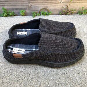 DEARFOAMS Clog Slip On House Slippers Shoes Men's LARGE 11-12 Grey Rubber Sole​​